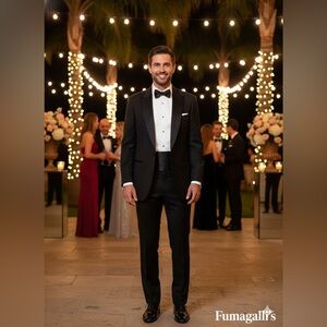 Fumagalli’s Elegant Black Tuxedo by